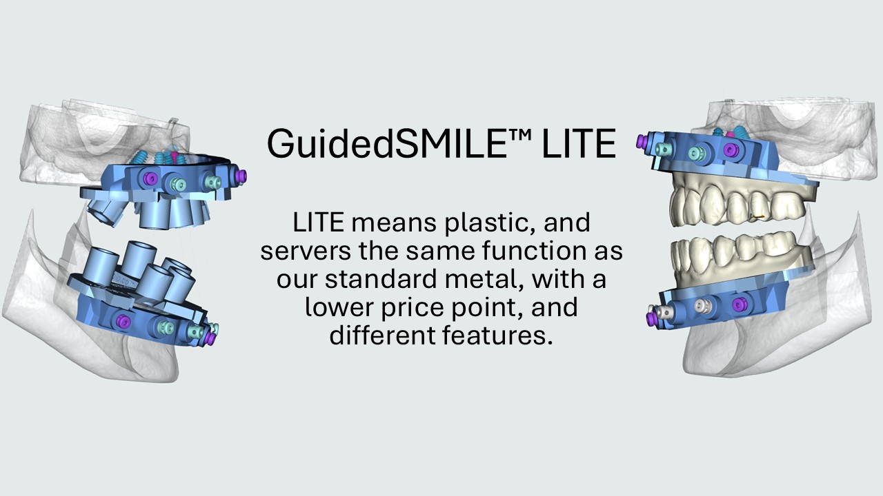GuidedSMILE LITE plastic guided system at a lower price point